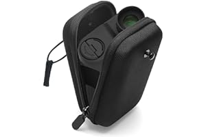 Windspeed Golf Rangefinder Hard Shell Case, Solid Golf Rangefinder Case with Buckle, Universal Range Finder Pouch (Black)