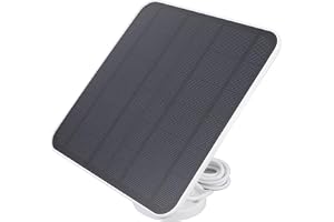 Solpanelsladdare 12 W, USB C solpanel för Essential Spotlight för XL Spotlight kamera fågelmatarkamera, med 360° justerbart f