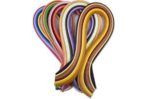 ‎CRAFTREAT CrafTreat Mehrfarbig Quilling-Papierstreifen für Bastelarbeiten – 500 Quilling-Streifen 5 mm – Papier-Quilling zum Dekorieren von Karten, Geschenktüten, Bilderrahmen und Scrapbooking