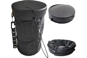 VASTSEA Cubo de Basura para Coche, Plegable Papelera de para Coche, Cubo de Basura para Coche Portátil, para Acampar, Paseo en Automóvil