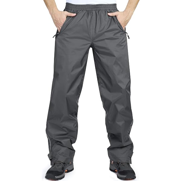 Outdoor Ventures Pantalon Imperméable Léger Homme - Coupe-Vent Randonnée Pêche Cyclisme