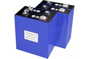 ‎NINTHCIT Ninthcit LiFePO4 Akku 3.2V 176AH 563Wh Lithium Batterie mit über 6000 Mal Tiefzyklen, Lithiumbatterie der Klasse A mit QR-Code, Geeignet für Solaranlagen, Wohnmobile, Boote, Häuser(4Stück)