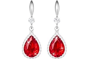 Linawe Boucles d'oreilles pendantes pour femmes, boucles d'oreilles suspendues, bijoux en or, argent et or rose, boucles d'oreilles en cristal et diamant, bijoux tendance pour mariage