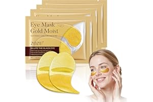 IMPODITIONGS 60 pièces de masque oculaire Gold, Patch Yeux, Masque Yeux Gel Hydratant, Patch contour des yeux, Skincare pour Contour des Yeux, Hydratant et Apaisant (Gold)
