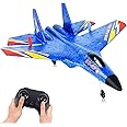 Magicwand EPP Foam Jet Fighter Stunt RC Airplane with Automatic Balance System, for Beginners Aircraft Fighter with LED Light【Random Color】【Pack of 1 RC Foam Plane】