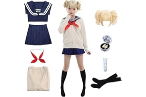 OISMYS Himiko Toga Cosplay Outfit School Uniform Sailor JK Dress Halloween Anime Costumes Full Set with Accessories for Women