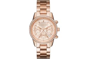 Michael Kors Orologio Bryant da donna, movimento cronografo al quarzo 37 mm con cinturino in acciaio inossidabile