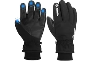 ‎REINALIN Reinalin Fahrradhandschuhe Skihandschuhe Radsporthandschuhe rutschfeste und Stoßdämpfende Mountainbike Handschuhe mit Signalfarbe geeiget Unisex Herren Damen