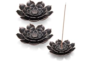 WRGYVE 2 Pcs Retro Lotus Incense Stick Holders, Lotus Incense Holder, Detachable Incense Sticks Holder, Incense Stick Holder for Office Tea House Meditation Yoga Spa And Home Fragrance Decor Accessories