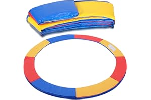 Herrselsam Cubierta de borde para cama elástica, resistente a los rayos UV, protección de bordes, alfombrilla de seguridad, accesorio para cama elástica de fitness, multicolor