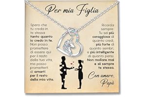 SOFIA FERRER Regalo Bambina 10 Anni, Collana Unicorno, Regali Bambina 7, 8, 9, 10, 11 Anni, Collana Ragazza Argento 925, Regalo Ragazza 12 Anni Femmina, Idee Regali Bimba, Natale