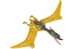 Jurassic World Dominion Dinozaur dzikie zwierzęta Dsungaripterus - 18 cm przegubowy dinozaur Nowość Bestial Pack - Dinozaur Zabawka Zwierzęta Zabawka dla dzieci HDX20 - Wielokolorowy