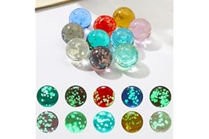 Editbar 50 Stück Murmeln,16mm Murmeln Leuchten Im Dunkeln,Glasmurmeln,Leuchtende Murmelspiele, Flipper-Bahnspiel, Möbeldekoration, Farbige Glasmurmeln für Jungen und Mädchen