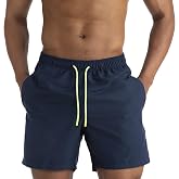 EDOTON Men's Swim Trunks, Quick Dry Lightweight Swim Shorts for Men with Adjustable Waist and Pockets/Swimming/Surf/Casual