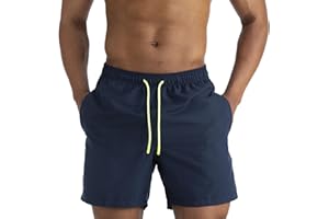 EDOTON Bañadores Hombre, Pantalones Cortos de Baño Ligeros de Secado Rápido para Hombre Pantalones Cortos de Baño para Hombre con Cintura Ajustable y Bolsillos/Natación/Surf/Informal