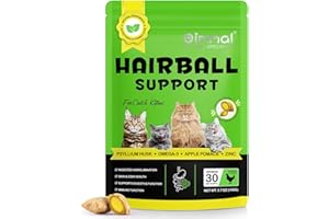 ZyranovaE Hairball Support for Cats,Hairball Remedy Cat Treats, Furball Treatment,Supports Skin & Coat,Digestive Support Supplement, Chicken Flavor