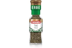 Cannamela, Linea Maxi Oro, Timo in Foglie, Confezione da 24g, Rende Gustosi Arrosti, Grigliate, Brasati, Insaporisce le Panature, Ideale per Verdure e Formaggi Freschi