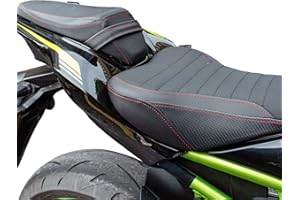 LORABABER Motorradsitz Sitzbank Fahrer Beifahrer Sitz für Kompatibel mit Z900 Z 900 2017-2024, Schwarz