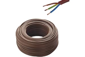 Cavo Elettrico Besser Multifilare Isolante Marrone per Impianti Elettrici e Tubazioni (3x2,5, 50 mt)