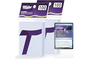 Tioplior 200 Counts Card Sleeves,Soft Penny Sleeves for Trading Cards,Clear Plastic Card Protectors Fit for MTG,TCG,Baseball,Football,Sports,Game Cards