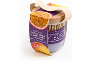 THE SOMERSET TOILETRY COMPANY LIMITED Tropical Fruits Gentle Exfoliating Sugar Scrub & Brush Mango and Passionfruit 150g