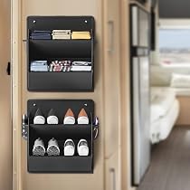 Over-The-Door Shoe Organizer With 16 Pockets – Heavy-Duty 600D Oxford Fabric, 4 Hooks – For Closet, Dorm, Bathroom Storage-633325