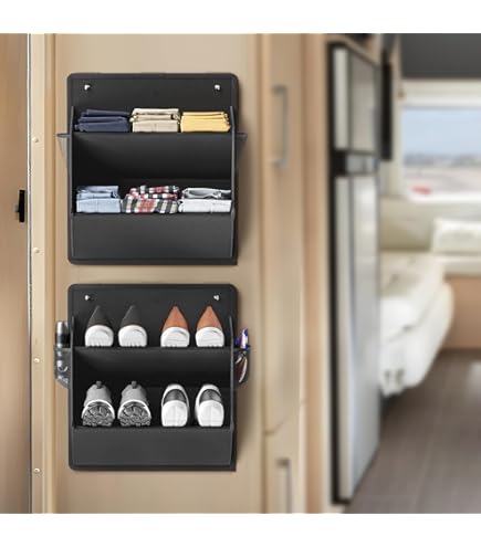 your GEAR Caravan Organizer Shoe - hangrek voor tent, voortent, caravan, 140 x 45 cm, 10 vakken