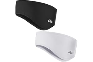 ZYXBBD Paraorecchie sportivi da uomo e da donna - paraorecchie in pile primavera/autunno/inverno parabrezza a fascia per jogging, corsa, escursionismo, ciclismo e motociclismo, casco in piuma set da 2 pezzi