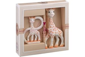 Sophie la Girafe - Coffret Cadeau Naissance Sophie la Girafe + Anneau de Dentition - Caoutchouc 100% naturel - Set d'activité pour enfant - Jouet d'éveil pour enfant