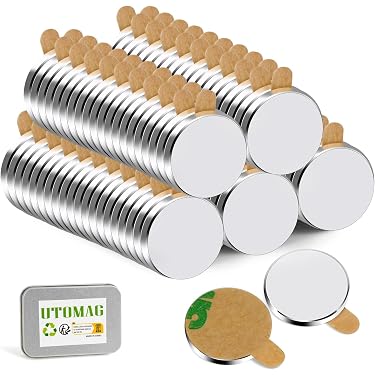 4 Pièces Aimant Puissant Autocollant, 20 X3Mm Aimant Neodyme Plat