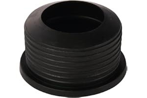 Sanitop-Wingenroth 25187 7 - Tubo di scarico per lavello, 40-50 mm, HT Sifon 1 1/2", in gomma per tubo di scarico, sistema di installazione, colore: Nero