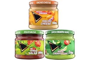 CREDO GIFTS Dip Selection Bundle with Nacho Cheese Dip 280g, Mild Salsa 300g and Guacamole 270g (3 Pack Consisting of Doritos)