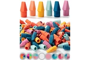Mr. Pen- Pencil Toppers, 120 Pack, Vintage Colors, Pencil Top Eraser Caps