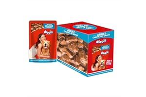 Drools Adult Wet Dog Food 0.9kg (150g x 6) Pack of 6 | Real Chicken and Chicken Liver Chunks in Gravy | Healthy Skin and Coat | Maintains Joint Health | Better Digestibility and Health