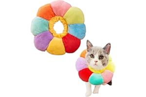 KBCYRT Cat Cone Collar Soft, Soft Cat Cone, Adjustable & Breathable E-Collar, Comfortable Pet Recovery with Velcro, Easy to Wear for Licking Prevention (Color)