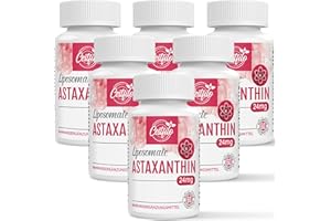 CESTFILO Liposomale Astaxanthine Supplement 24MG, absorption maximale, antioxydant naturel, sans gluten, sans GMO et sans gluten (60 Count (Pack of 6))