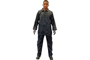 Gahibre Traje de Agua Completo | Chubasquero Plegable y Ligero | Traje Impermeable de Trabajo | Impermeable Pantalón y Chaqueta | Color Azul, Talla XL