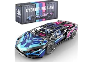 TIRFF Technik samochód sportowy z klocków, 1314 klocków zaciskowych 1/14 Technik MOC, zestaw do budowania, super samochód, zabawka konstrukcyjna, kompatybilna z dużymi markami