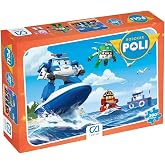 CA Games Robocar Poli Temalı Lisanslı 200 Par&ccedil;a 33x48cm &Ccedil;ocuk Puzzle Yapboz Serisi