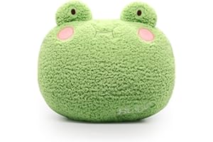 Yamepuia Frog Plush Pillow, Cute Stuffed Animal Suitable for Boys and Girls, Kawaii Frog Plushies Home Cushion Frog Pillow Decoration Stuffed Toy Kawaiii for Children
