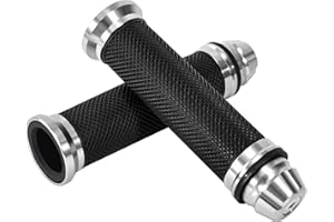 Tunejoy Motorrad Lenkergriffe Griffe Motorrad Griffe 22mm Universal Anti-Rutsch aus Gummi Aluminium für Roller Dirt Bike Quad Motocross Cruiser Offroad