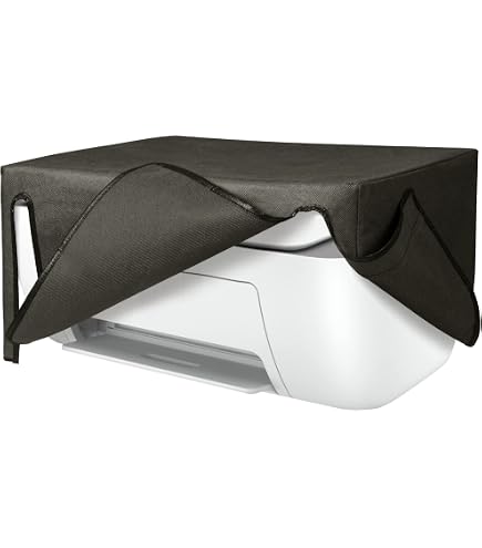 kwmobile Copertina Antipolvere Compatibile con Canon Pixma TR4650 / TR4651 / TR47511i - Copri Stampante - Copertura Protettiva - Fodera in Grigio/Nero