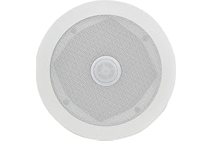 Adastra | High-Performance Ceiling Speaker with Adjustable Tweeter - 2-Way Flush Mount Speaker for Home & Multiroom Audio, Bluetooth System Compatible | White (Single Unit) 6.5" | 100W