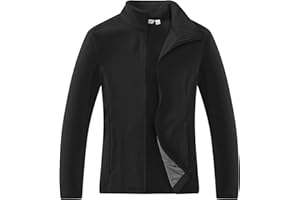 33,000ft Damen Fleecejacke mit Durchgehendem Reißverschluss Stehkragen Damen Leichte Fleece Jacke Antistatische Outdoor Damenjacke für Wandern und Freizeit