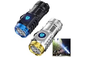 IBULOULE Lampe de Poche de Monstre à Trois Yeux, Three-eyed Monster-Mini Flashlight, Lampe Torche LED Ultra Puissante, Lampe de Poche Rechargeable, Étanche Tactique Torches pour Camping Randonnée et Urgence