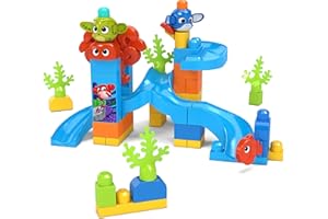 Mega Bloks First Builders Coucou Blocs coffret Aventures sous-marine, jeu de construction, 50 pièces, jouet pour enfant et bébé dès 1 an, GNW64
