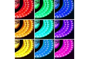 tempo di saldi Bande LED multicolore avec télécommande ruban adhésif de 5 mètres 300 LED
