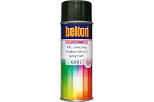 belton SpectRAL RAL 6007 Spray de peinture brillant Vert bouteille 400 ml - Qualité professionnelle