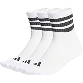adidas Unisex 3 STRIPES CUSHION HALF SOCKS (3 PAIRS)