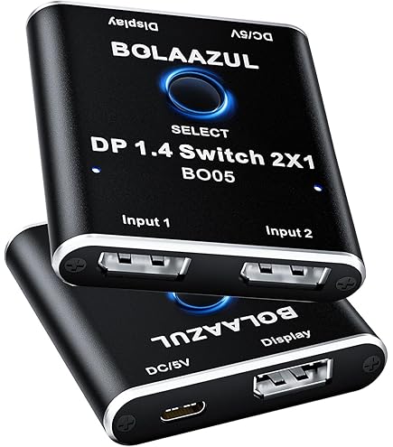 CABLEDECONN DisplayPort 2.1 8K 10K 16K DP 2.0 Switch Bi-Direction 8K@120Hz 4K@240Hz Splitter Converter voor meerdere bronnen en displays 16K D P Video Converter
